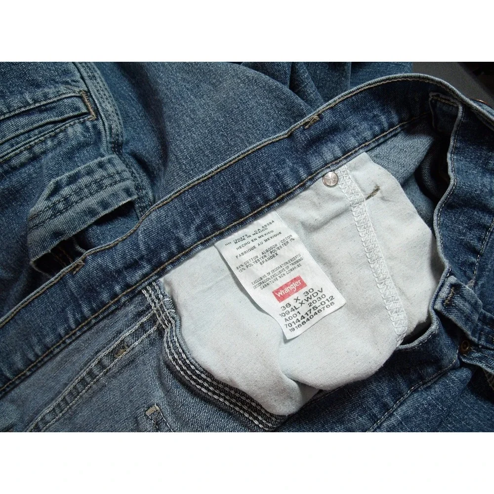 Wrangler Men's Cargo Jeans 36x30‎ Carpenter Workwear Utility